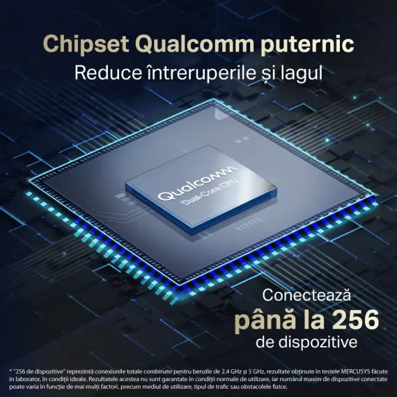 ROUTER FARA FIR MERCUSYS MR80X, NEGRU