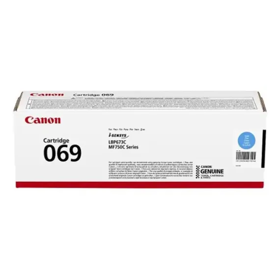 КАРТРИДЖ CANON LASER CARTRIDGE CRG-069, CYAN, ГОЛУБОЙ