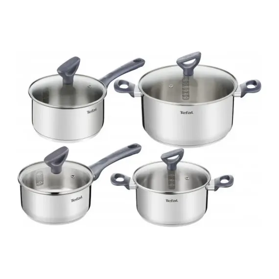 НАБОР КАСТРЮЛЬ TEFAL G712S855, НЕРЖАВЕЮЩАЯ СТАЛЬ