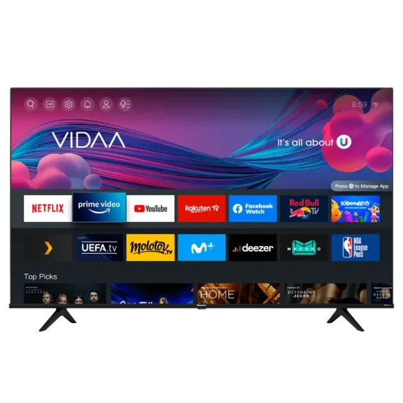 65" LED SMART ТЕЛЕВИЗОР HISENSE 65A6BG, 3840 X 2160 4K, VIDAA U OS, ЧЁРНЫЙ