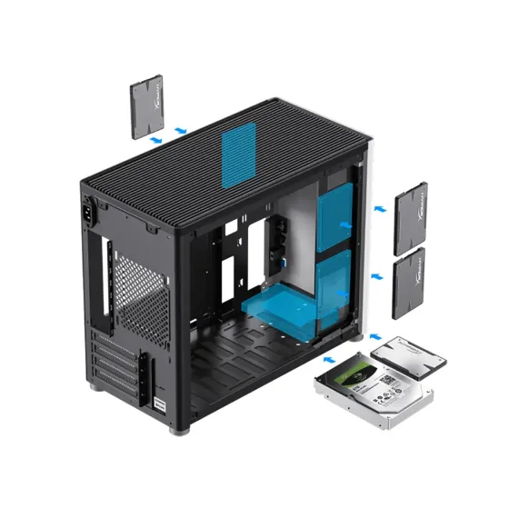 CARCASA PC GAMEMAX SPARK, MINI-TOWER, ATX, ALB