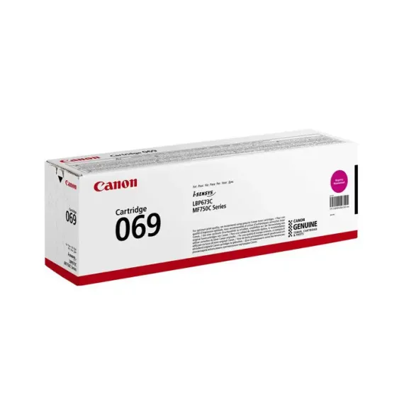 КАРТРИДЖ CANON LASER CARTRIDGE CRG-069, MAGENTA, ПУРПУРНЫЙ