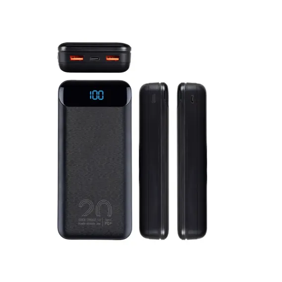 ACUMULATOR EXTERN RIVACASE VA2580, 20000MAH, NEGRU