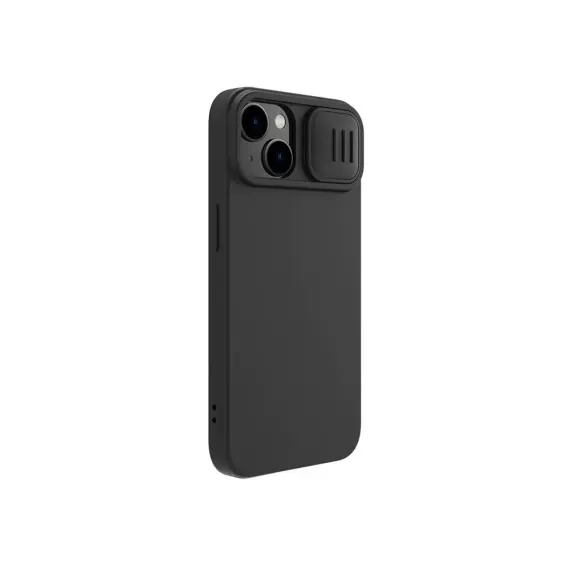 HUSA NILLKIN IPHONE 14, CAMSHIELD SILKY SILICONE, NEGRU