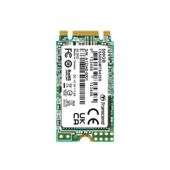 НАКОПИТЕЛЬ SSD TRANSCEND 425S, 500ГБ, TS500GMTS425S