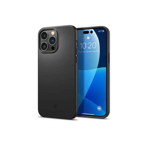 HUSA SPIGEN IPHONE 14 PRO, THIN FIT, NEGRU