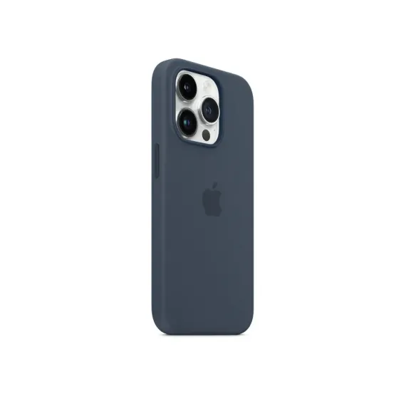 HUSA APPLE IPHONE 14 PRO SILICONE CASE WITH MAGSAFE, ALBASTRU