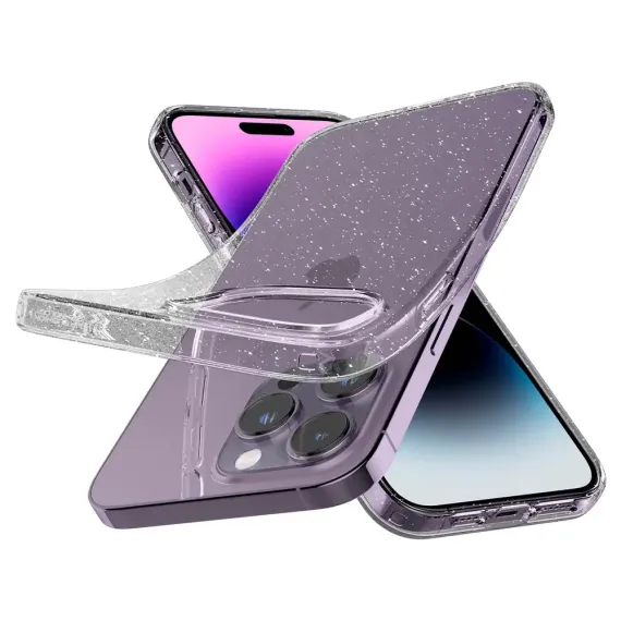 HUSA SPIGEN IPHONE 14 PRO LIQUID CRYSTAL GLITTER, TRANSPARENT