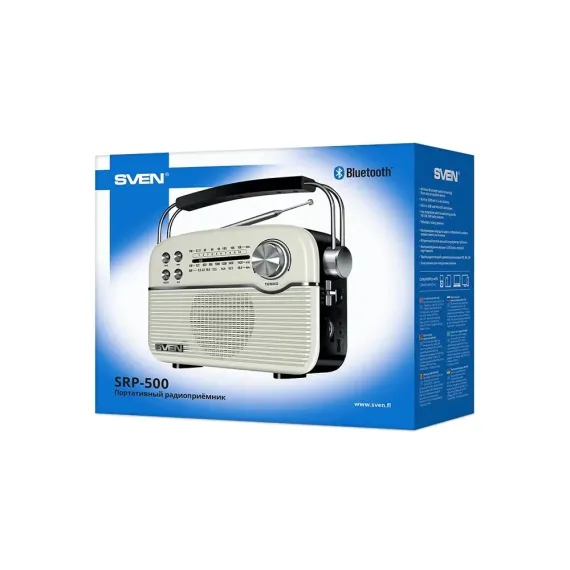 RADIO PORTABIL SVEN SRP-500, ALB