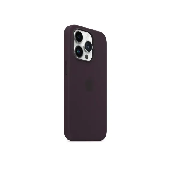 HUSA APPLE IPHONE 14 PRO SILICONE CASE WITH MAGSAFE, NEGRU-VIOLET