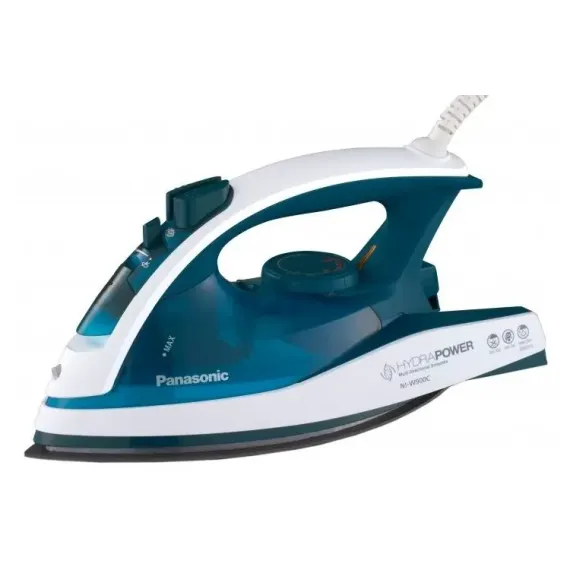 УТЮГ С ПАРОГЕНЕРАТОРОМ PANASONIC NI-W900CMTW, 2400ВТ, БЕЛЫЙ СИНИЙ