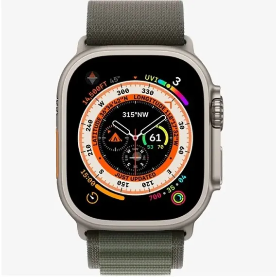 CEAS INTELIGENT APPLE WATCH ULTRA, 49MM, VERDE | ARGINTIU