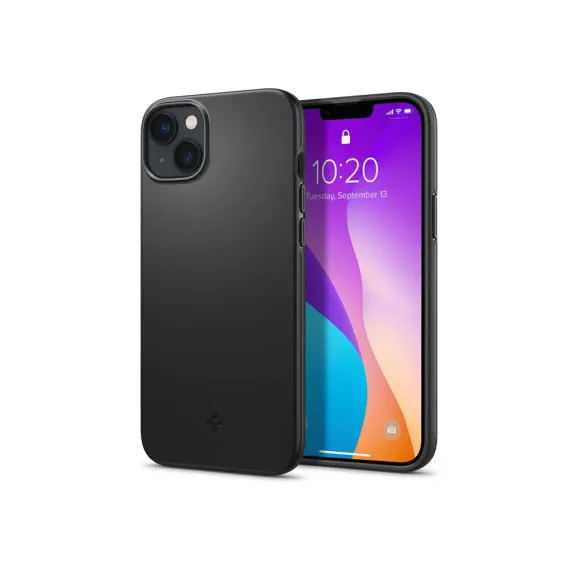 HUSA SPIGEN IPHONE 14, THIN FIT, NEGRU