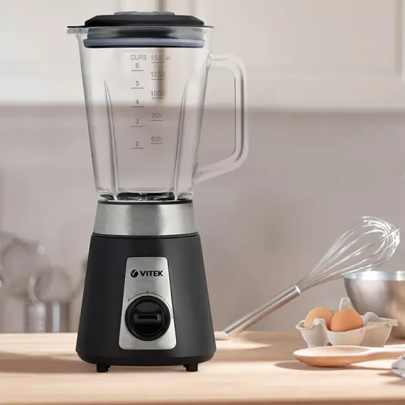 BLENDER STATIONAR VITEK VT-3416, NEGRU | ARGINTIU