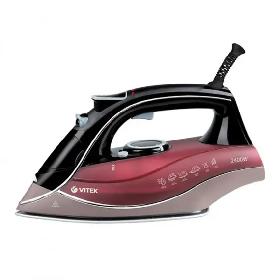 УТЮГ VITEK VT-1240, 2400ВТ, ВИШНЕВЫЙ