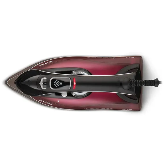 УТЮГ VITEK VT-1240, 2400ВТ, ВИШНЕВЫЙ