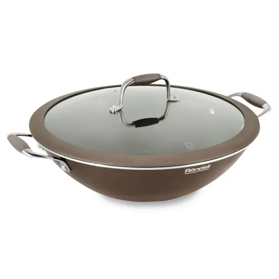 СКОВОРОДА WOK RONDELL RDA-552, 4,5Л, 32СМ, КОРИЧНЕВЫЙ
