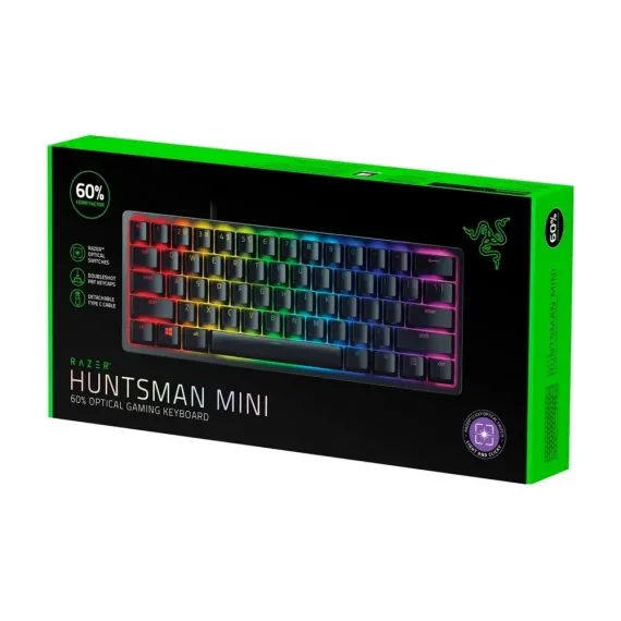 TASTATURA RAZER HUNTSMAN MINI, CU FIR, NEGRU