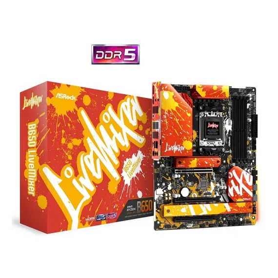 PLACA DE BAZA ASROCK B650 LIVEMIXER, AM5, AMD B650, ATX