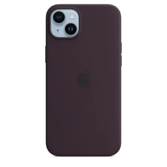 HUSA APPLE IPHONE 14 PLUS SILICONE CASE WITH MAGSAFE, NEGRU-VIOLET