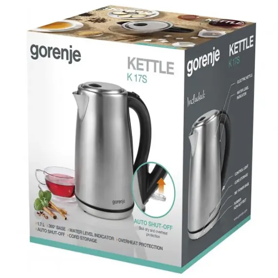 FIERBATOR ELECTRIC GORENJE K17S, OTEL INOXIDABIL