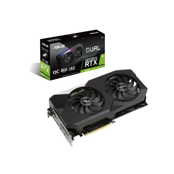 ВИДЕОКАРТА ASUS DUAL-RTX3070-O8G-V2,  8GB GDDR6 256БИТ