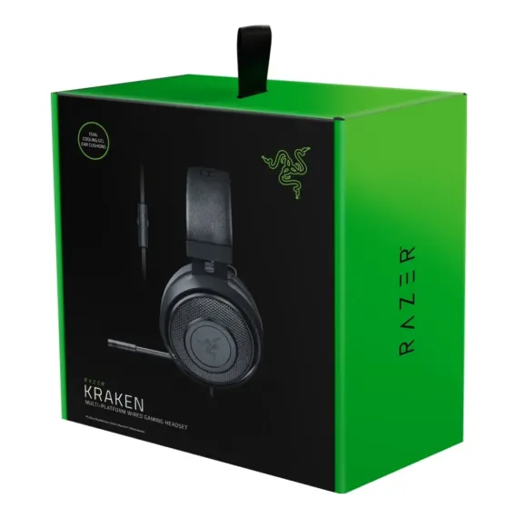 CASTI GAMING RAZER KRAKEN, CU FIR, NEGRU
