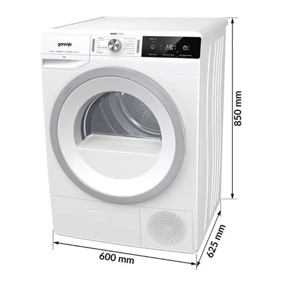 USCATOR DE RUFE GORENJE MAD 830, 8KG, ALB