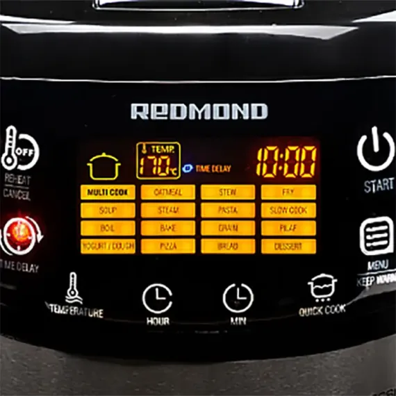 APARAT DE GATIT MULTIFUNCTIONAL REDMOND RMC-M90E, NEGRU ARGINTIU