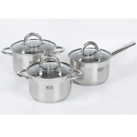 НАБОР КАСТРЮЛЬ RESTO 92015, НЕРЖАВЕЮЩАЯ СТАЛЬ
