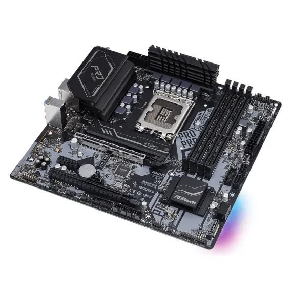 МАТЕРИНСКАЯ ПЛАТА ASROCK H670M PRO RS, LGA1700, INTEL H670, MICRO-ATX