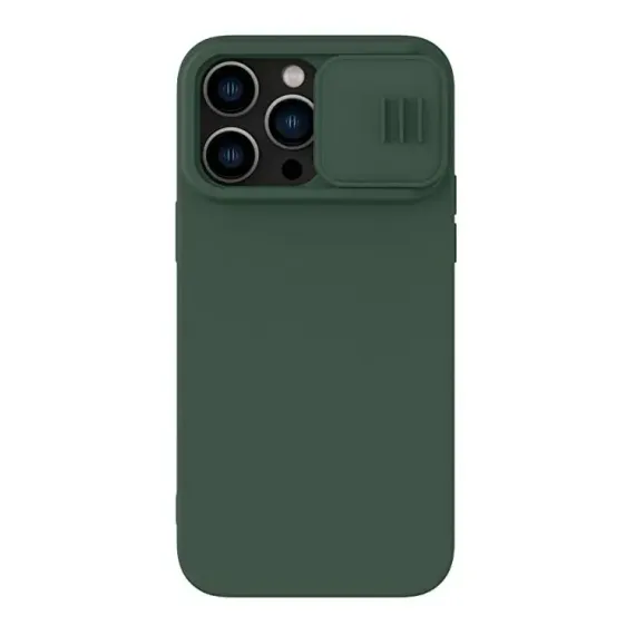 HUSA NILLKIN IPHONE 14 PRO, CAMSHIELD SILKY SILICONE, MIST GREEN