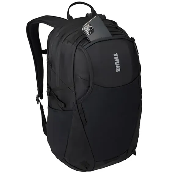 RUCSAC PENTRU LAPTOP THULE ENROUTE, 15.6", NAILON 330D MINI RIPSTOP, POLIESTER 600D, NEGRU