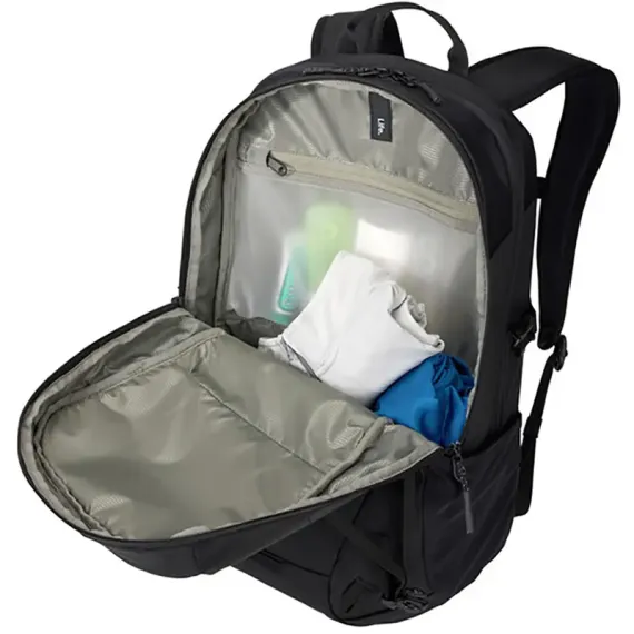 РЮКЗАК ДЛЯ НОУТБУКА THULE ENROUTE, 15.6", ИЗГОТОВЛЕН ИЗ ОДОБРЕННОГО BLUESIGN НЕЙЛОНА 400D С МОЛНИЯМИ YKK., ЧЁРНЫЙ