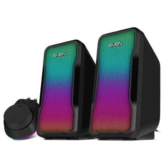 КОМПЬЮТЕРНЫЕ КОЛОНКИ 2.0 SVEN "435", ЧЁРНЫЙ