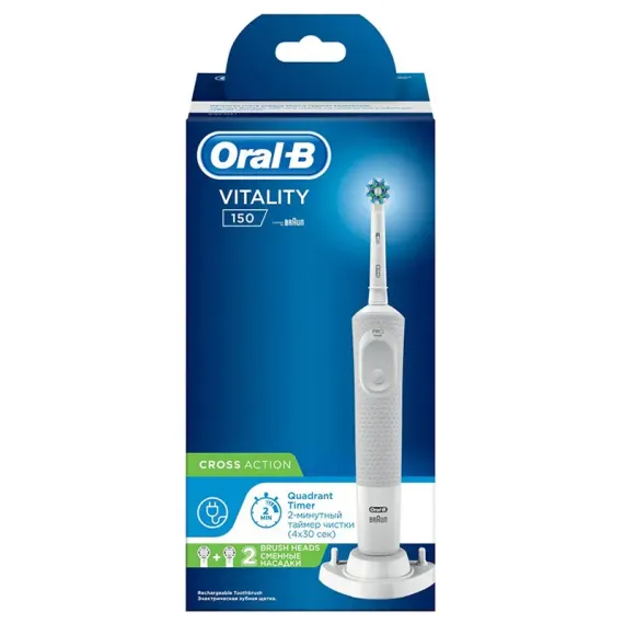 ЭЛЕКТРИЧЕСКАЯ ЗУБНАЯ ЩЕТКА ORAL-B VITALITY 150 CROSS ACTION, WHITE