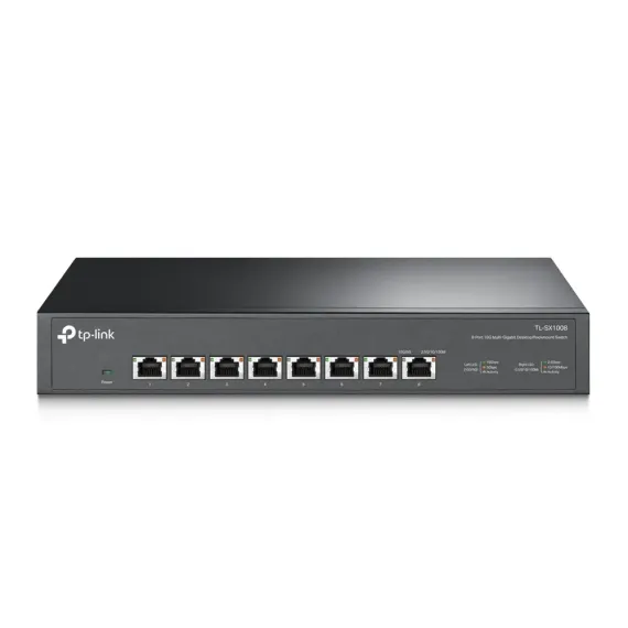 СЕТЕВОЙ КОММУТАТОР TP-LINK TL-SX1008, 8X 100/1000/2500/5000/10000 МБИТ/С
