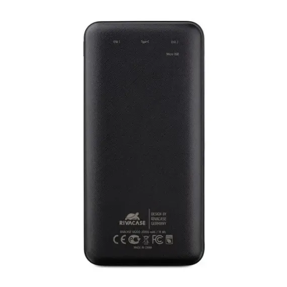 ACUMULATOR EXTERN RIVACASE VA2120, 2000MAH, NEGRU