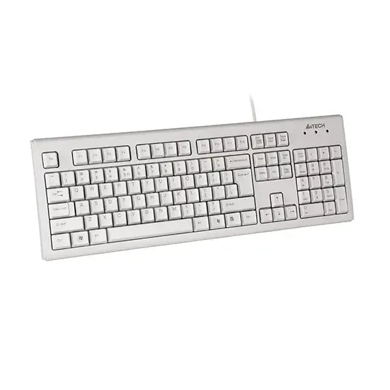 TASTATURA A4TECH KM-720, CU FIR, ALB