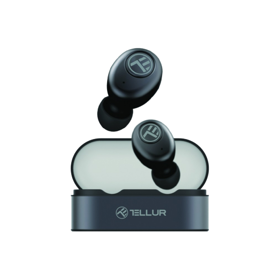 CASTI BLUETOOTH, SEDNA TWS, TELLUR BLACK  TLL511211