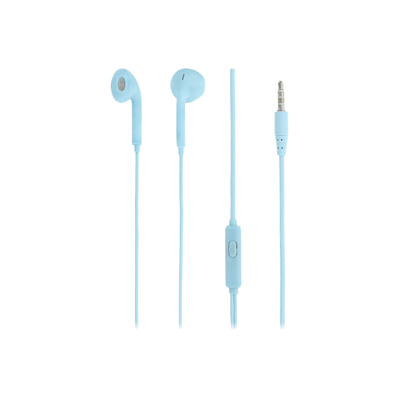CASTI IN-EAR, FLY, WITH MIC, WIRED, JACK 3.5 MM, 16 OHM, 20HZ, 1.2 M, TELLUR BLUE  TLL162162