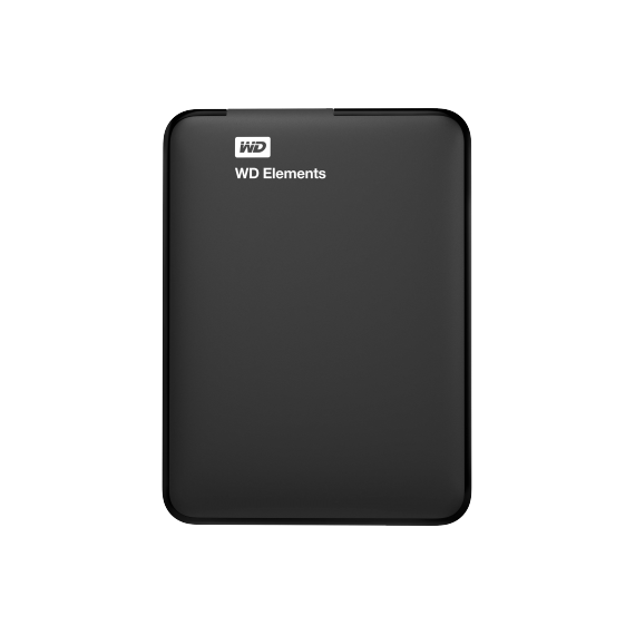 2.5" EXTERNAL HDD 1.0TB (USB3.0)  WESTERN DIGITAL ELEMENTS PORTABLE SLIM "WDBUZG0010BBK-WESN"