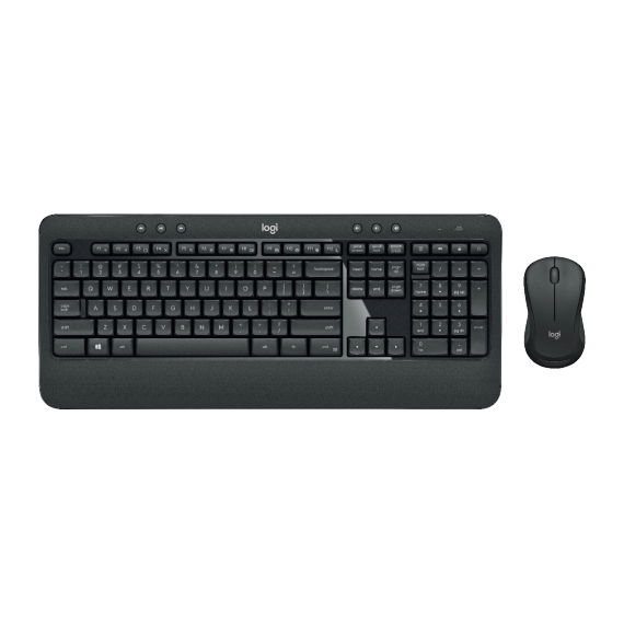 LOGITECH WIRELESS COMBO MK540 ADVANCED, KEYBOARD & MOUSE, SPILL-RESISTANT, QUIET TYPING, NANO RECEIVER, USB, RETAIL
