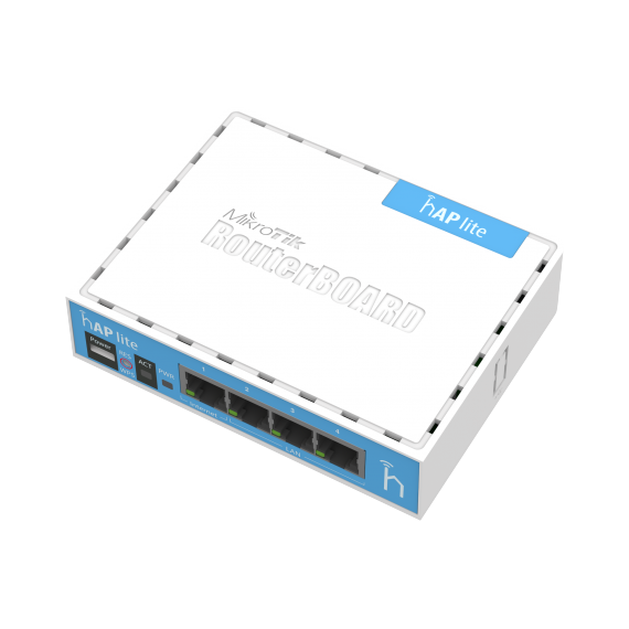 MIKROTIK ROUTERBOARD HAP LITE CLASSIC CASE,  WIRELESS ROUTER, 2.4GHZ DUAL CHAIN, AP/BRIDGE/STATION/WDS, 802.11B/G/N, 1 WAN + 3 LAN, INTERNAL ANTENNA,