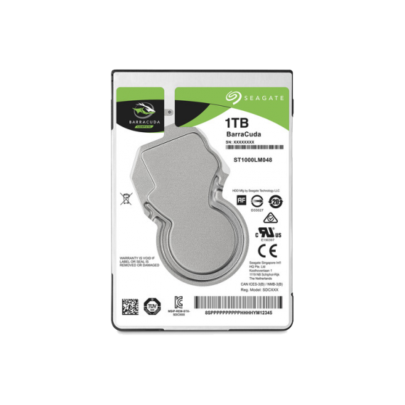 2.5" HDD 1.0TB SEAGATE BARRACUDA 5400RPM, 128MB, 7MM, SATAIII, ST1000LM048