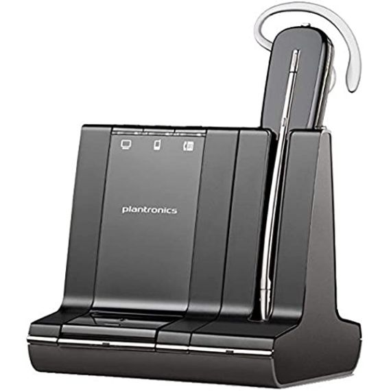 CASCA BLUETOOTH PLANTRONICS HEADSET SAVI W745 3 IN 1 CONVERTIBLE - BLACK (86507-12)