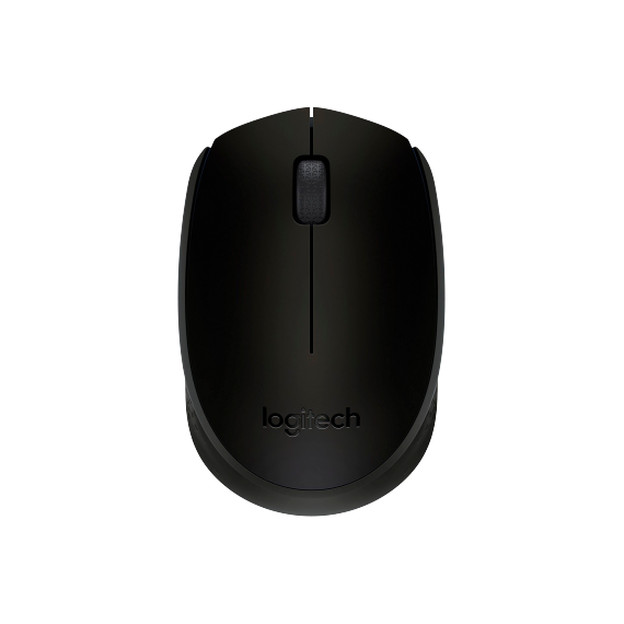 LOGITECH WIRELESS MOUSE B170 BLACK, OPTICAL MOUSE, NANO RECEIVER, BUSINESS RETAIL