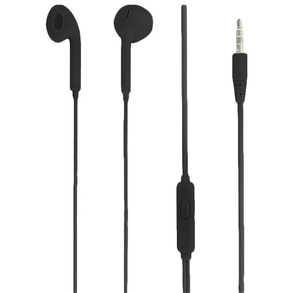 CASTI IN-EAR, FLY, WITH MIC, WIRED, JACK 3.5 MM, 16 OHM, 20HZ, 1.2 M, TELLUR BLACK  TLL162142