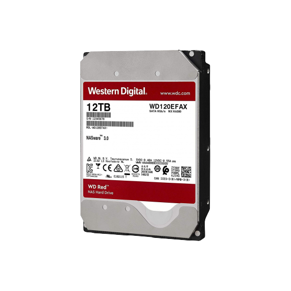 3.5" HDD 12.0TB WESTERN DIGITAL  RED, NAS, 5400RPM, 256MB, SATAIII  WD120EFAX