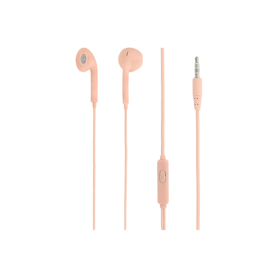CASTI IN-EAR, FLY, WITH MIC, WIRED, JACK 3.5 MM, 16 OHM, 20HZ, 1.2 M, TELLUR PINK  TLL162172
